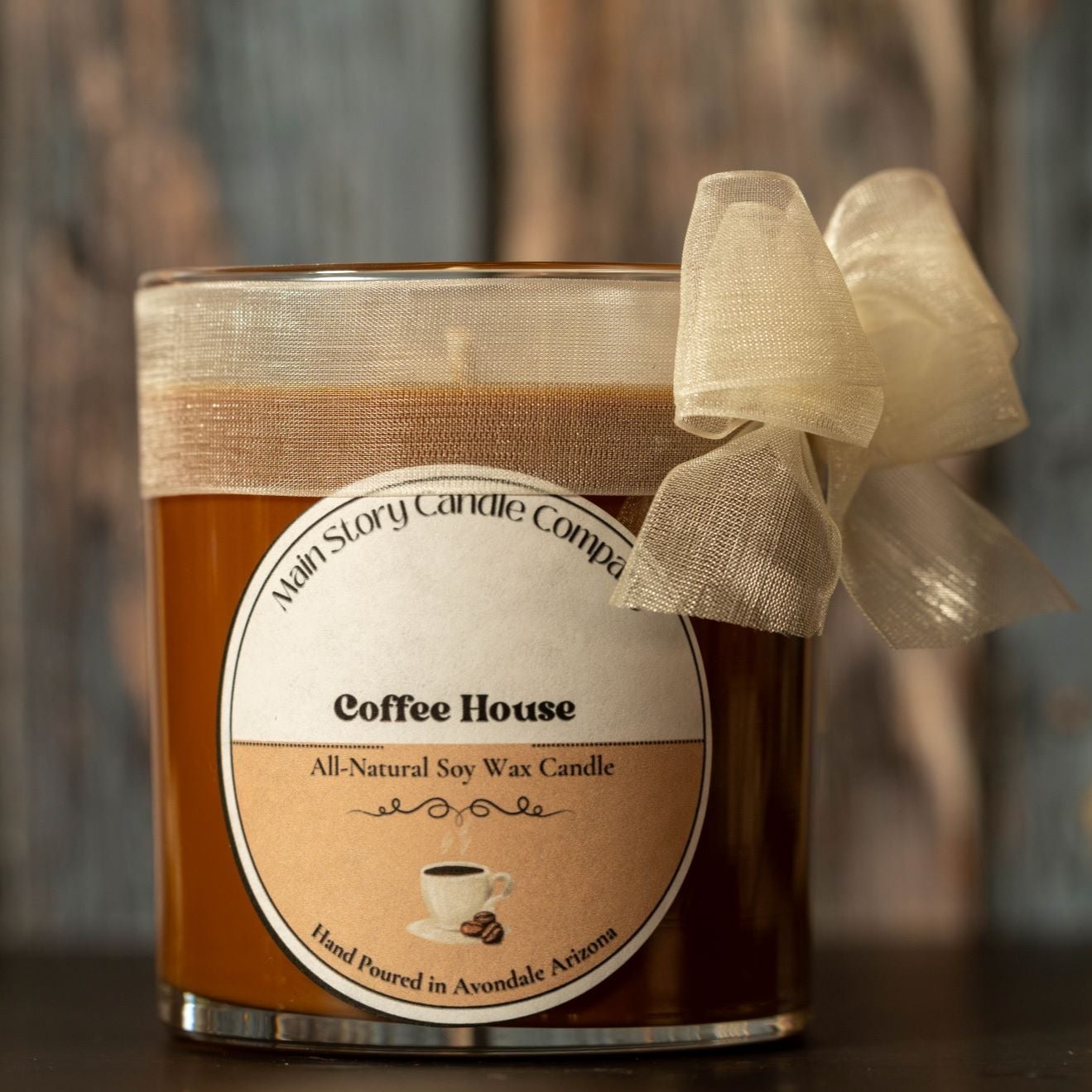 Coffee House | 10oz Natural Coconut-Apricot Wax Candle