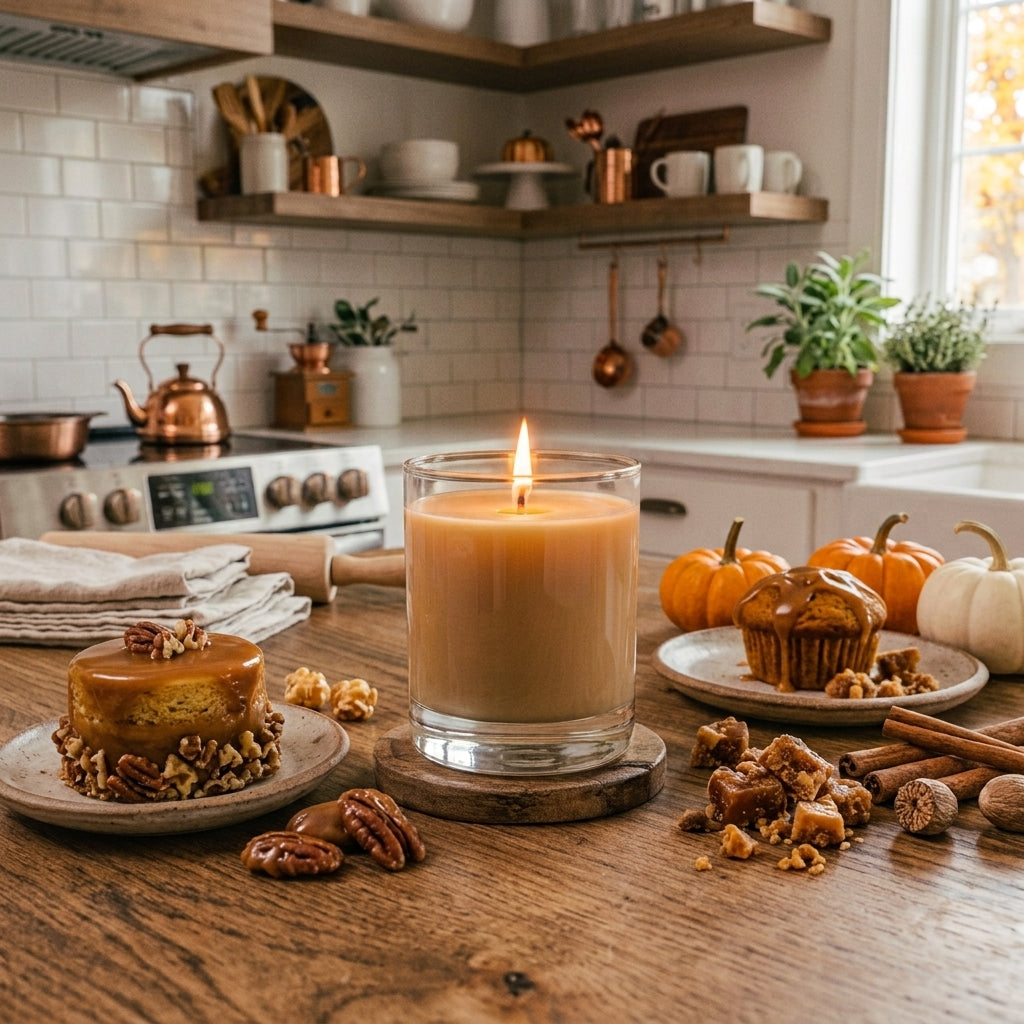 Pumpkin Caramel Crunch | 10oz All-Natural Coconut-Apricot Wax Candle