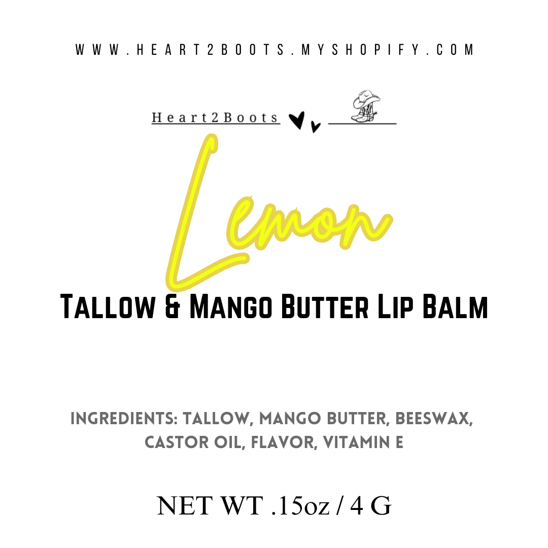 Tallow & Mango Butter Lip Balms