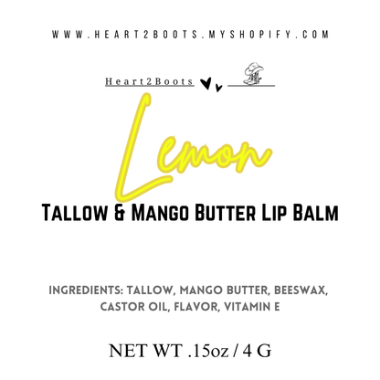 Tallow & Mango Butter Lip Balms