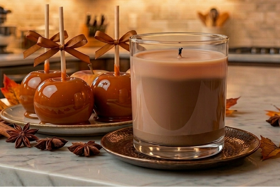 Carnival Apples  | 10oz Natural Coconut-Apricot Wax Candle