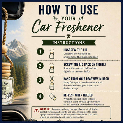 Saffron Cedarwood Car Freshener