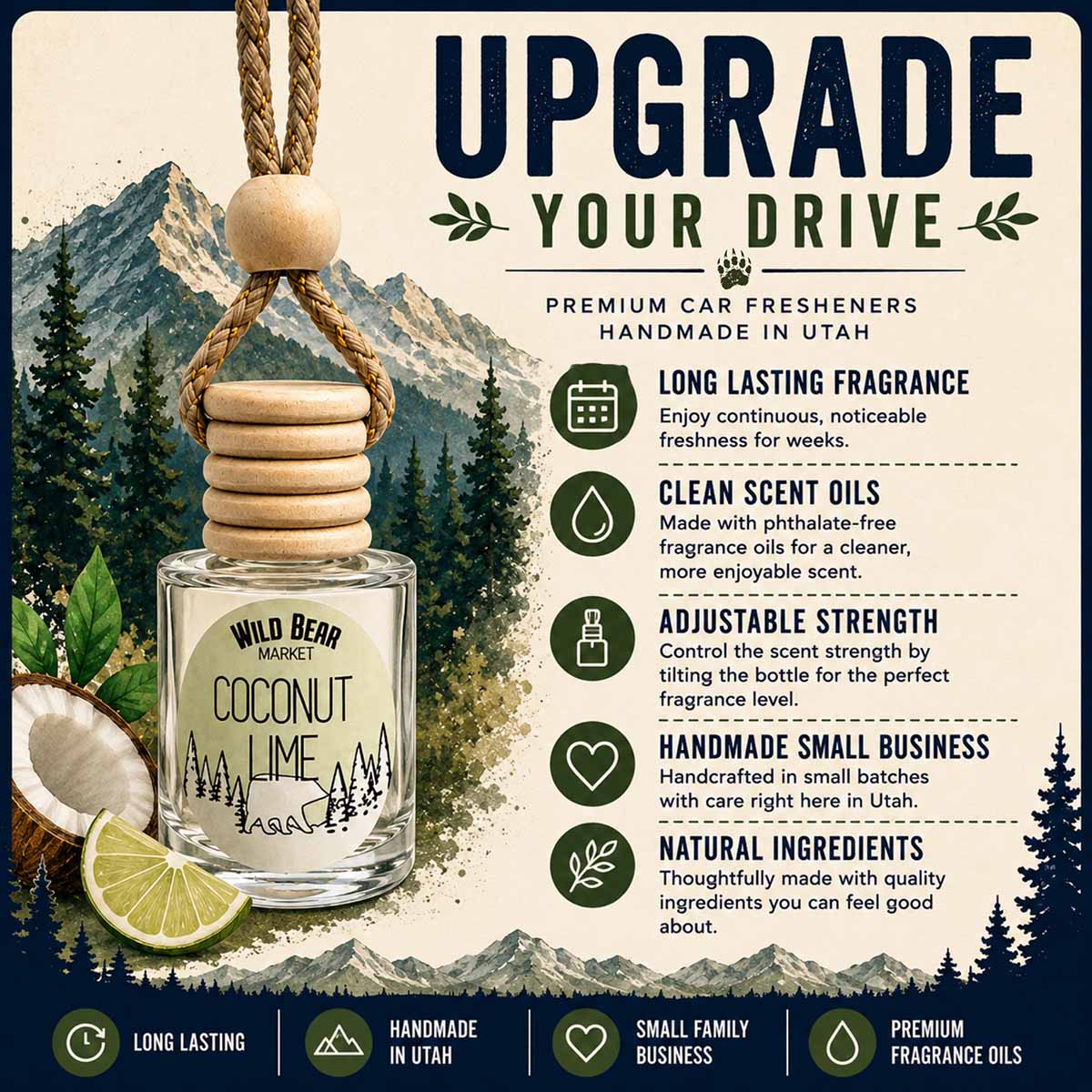 Saffron Cedarwood Car Freshener