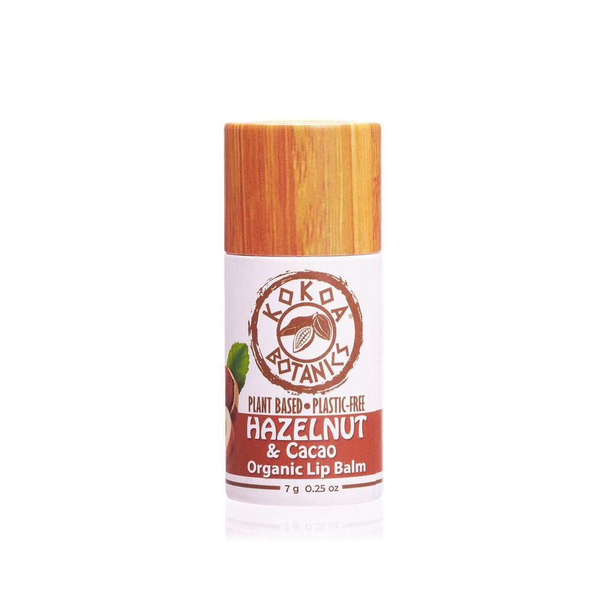 Hazelnut and Cocoa Butter - Natural Organic Lip Balm - Vegan - Plastic Free