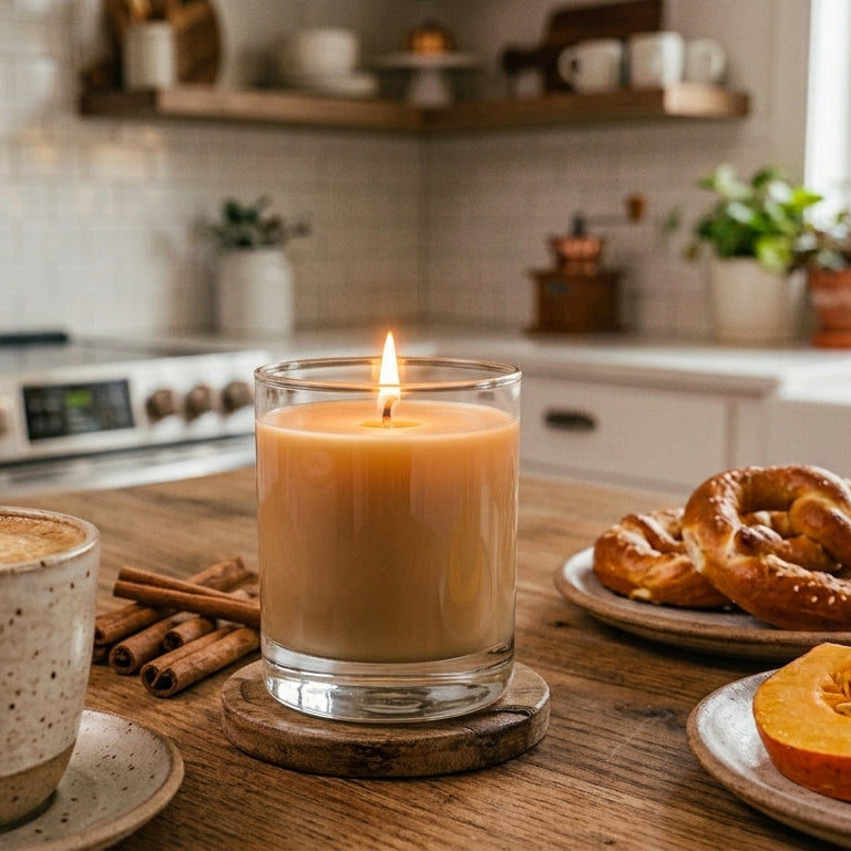 Pumpkin Pretzel Latte | 10oz All-Natural Coconut-Apricot Wax Candle