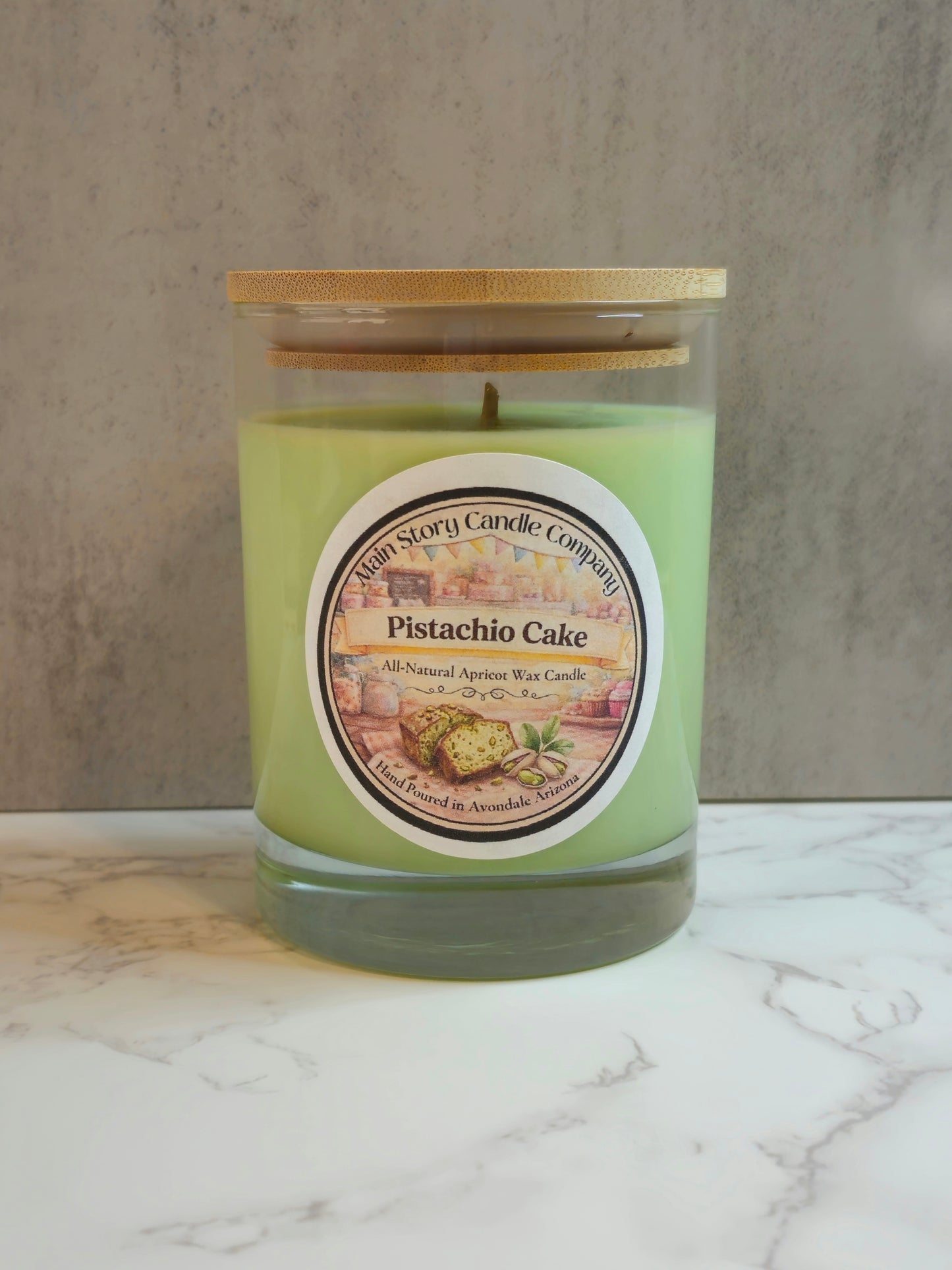 Pistachio Cakes | 10oz All-Natural Coconut-Soy Wax Candle