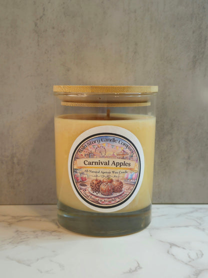 Carnival Apples  | 10oz Natural Coconut-Apricot Wax Candle