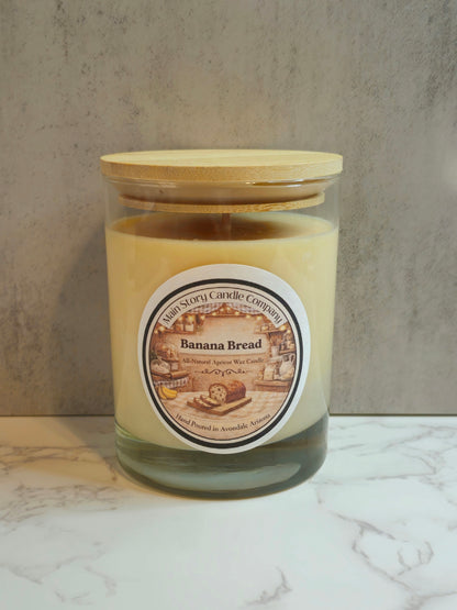 Banana Bread | 10oz Natural Coconut-Apricot Wax Candle