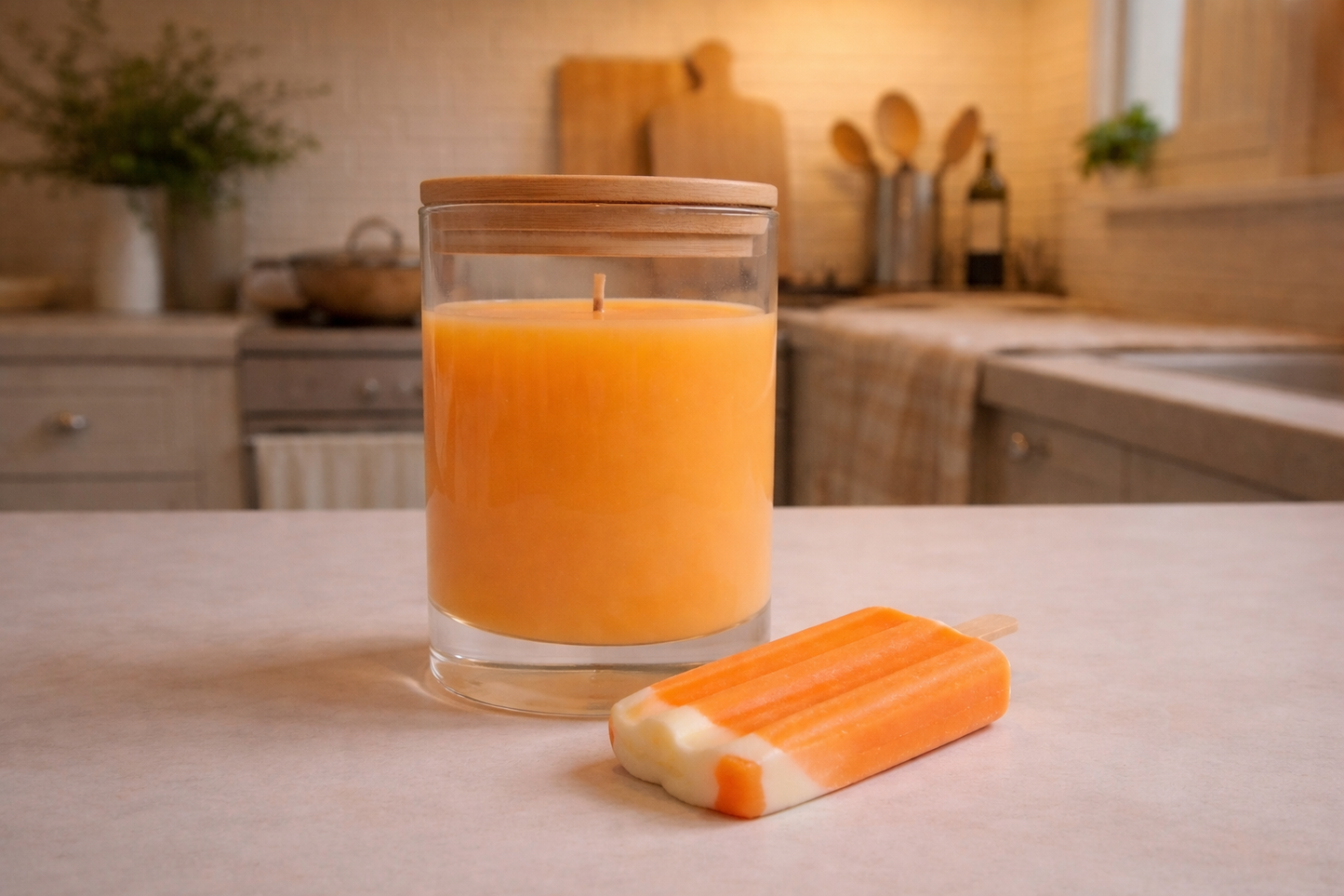 Orange Cream-Pop | 10oz Natural Coconut-Apricot Wax Candle