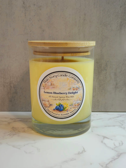 Lemon-Blueberry Delight | 10oz Natural Coconut-Apricot Wax Candle