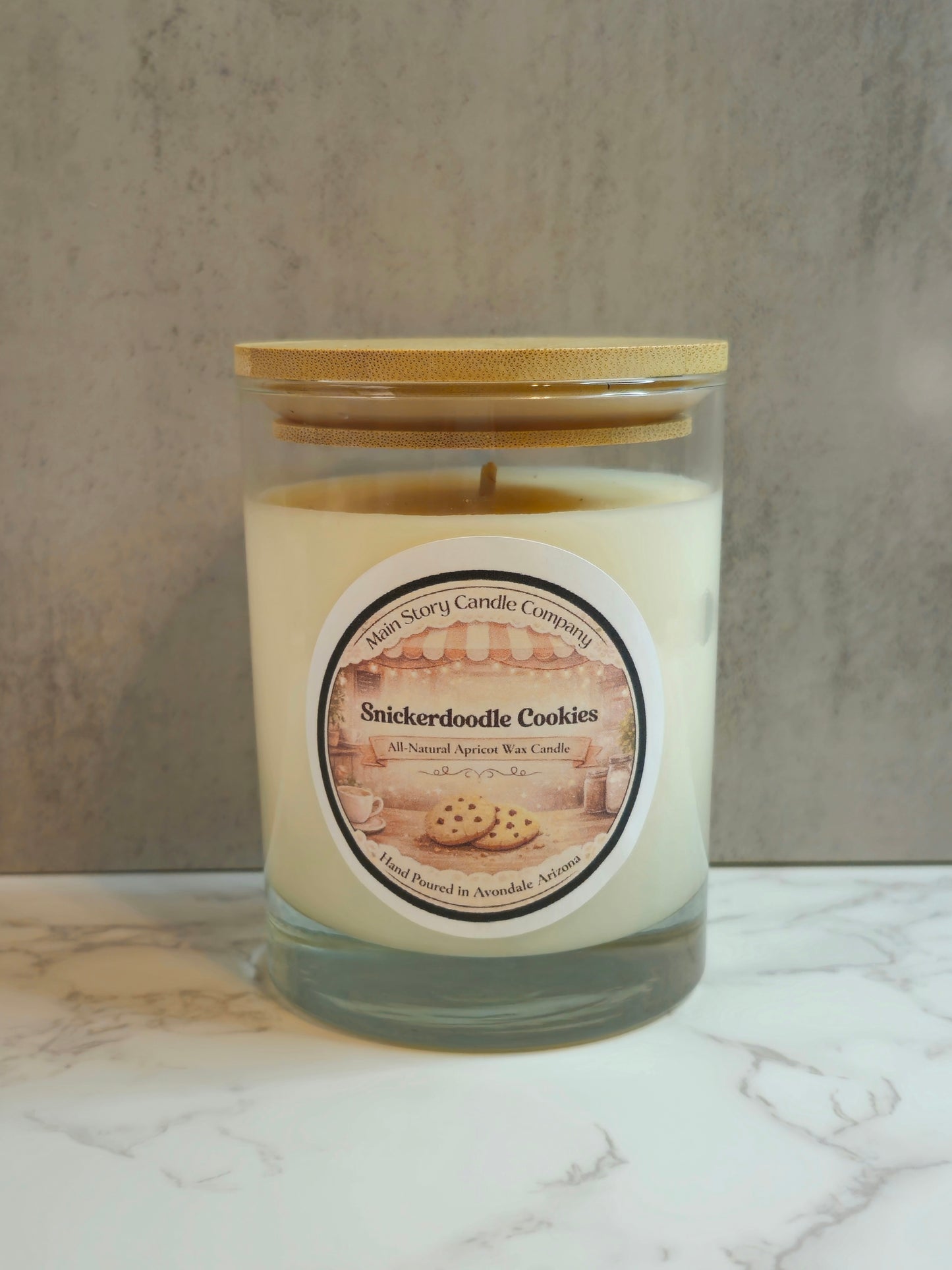 Snickerdoodle Cookies  | 10oz Natural Coconut-Apricot Wax Candle