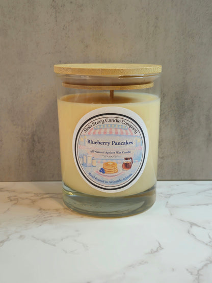 Blueberry Pancakes | 10oz Natural Coconut-Apricot Wax Candle